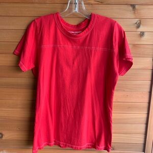 Big Bud Press Varsity Tee Mustang Red, Size XS